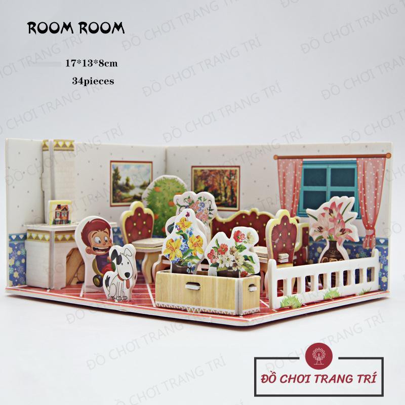 Mô hình 3D Nhà búp bê cho bé
