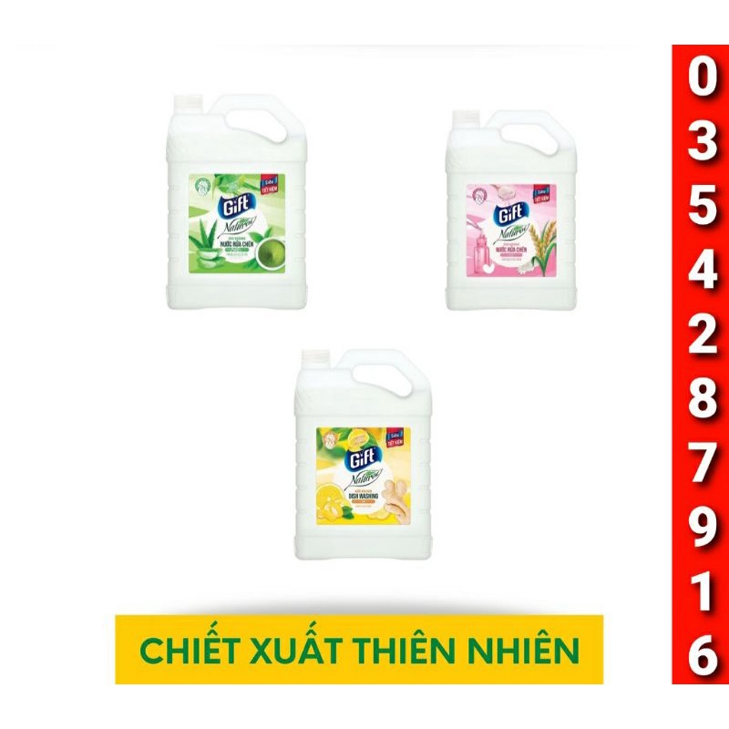 Nước rửa chén GIFT 3,8kg