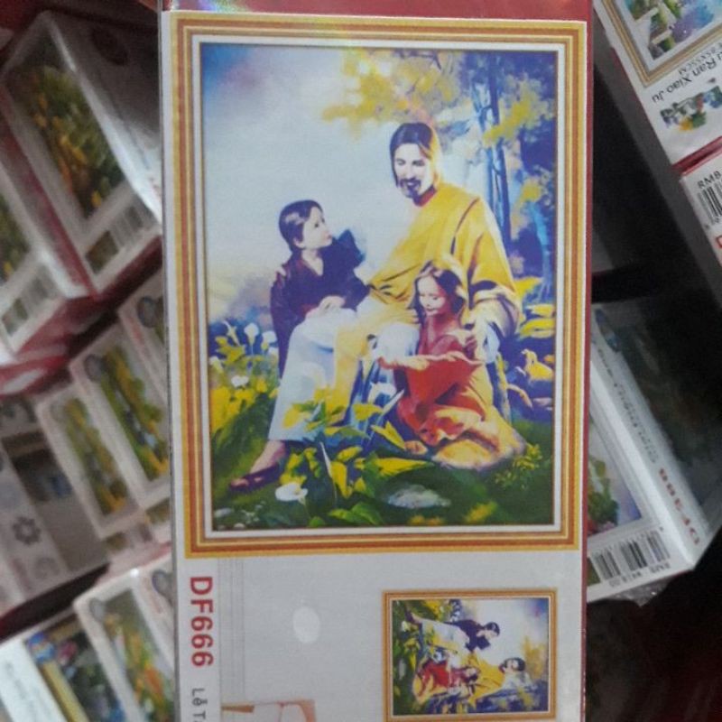 tranh đính đá chúa df666 (50*65)