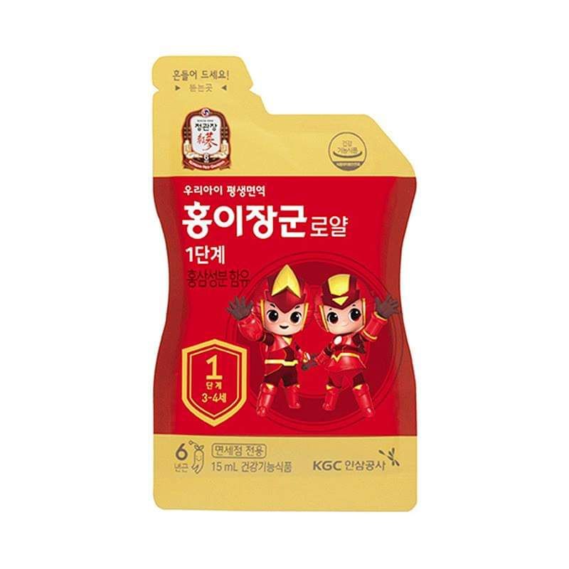 HỒNG SÂM  KGC  STEP 1  3~4 tuổi CHÍNH HÃNG . HỘP LẺ 15mL*10 gói. Date 2025