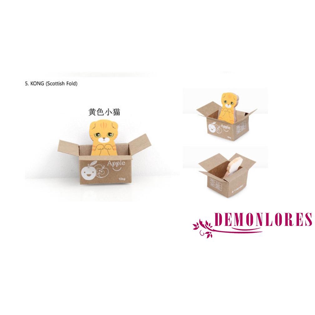 Giấy ghi chú dạng dán hình chú mèo đáng yêu