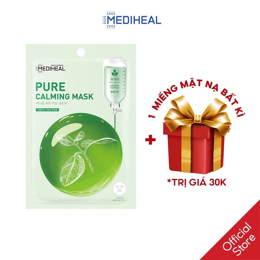 Mặt Nạ Dịu Da Se Khít Lỗ Chân Lông Mediheal Pure Calming Mask 20ml