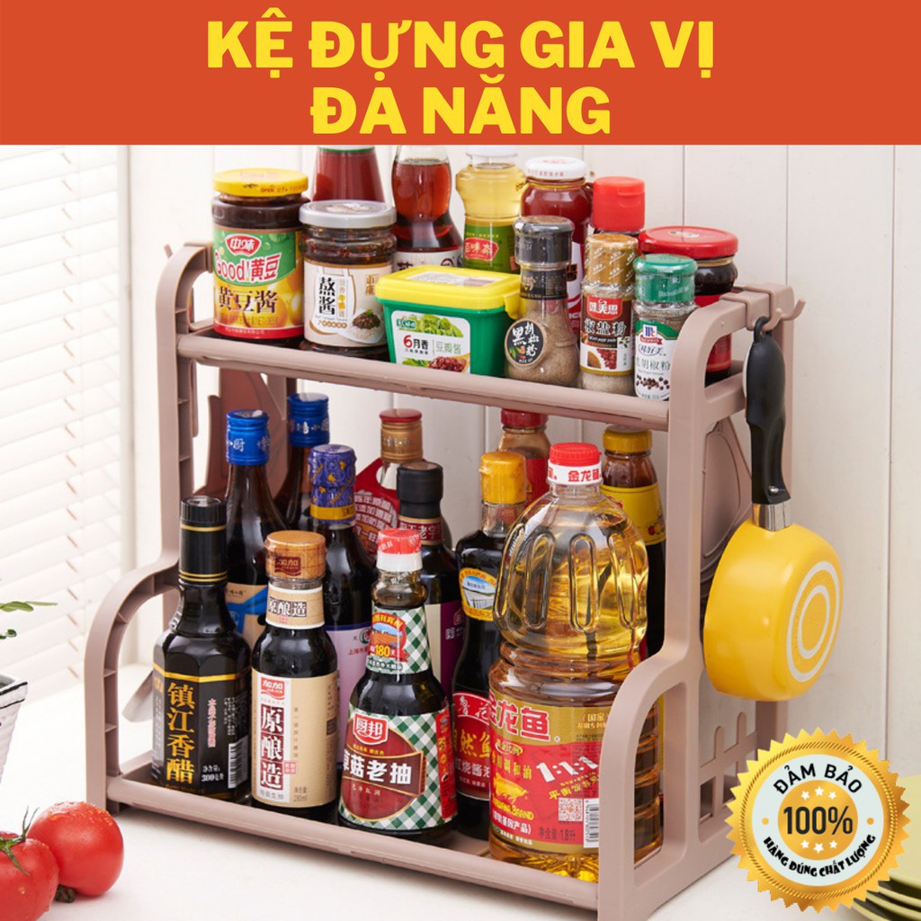 Kệ Đựng Gia Vị, Kệ Nhà Bếp Đa Năng Tiện Gọn Cho Nhà Bếp Leon_Official