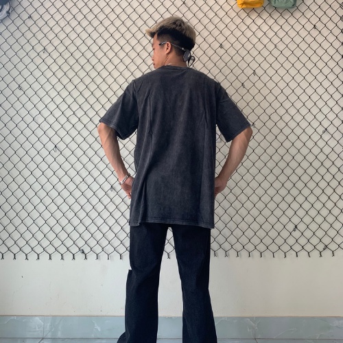 Áo phông Mikenco loang nữ thần form rộng đẹp tay lỡ kiểu hàn quốc vải cotton HARIQUEEN - Áo thun tay lỡ nam nữ unisex