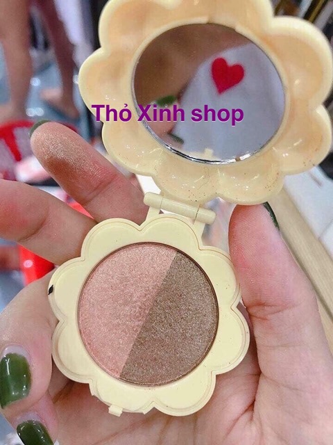 Phấn mắt 2 line NoVo Love hộp mini tiện lợi vô cùng