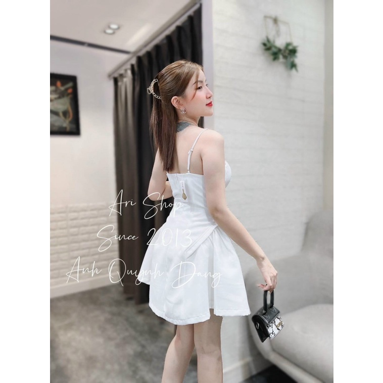 (FREE SHIP) ĐẦM XÒE HAI DÂY CHÉO DỰ TIỆC ĐI CHƠI SIÊU XINH TÔN DÁNG SÁNG DA VALENTINNA