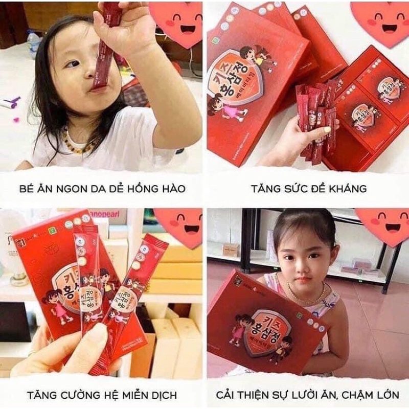 Hồng Sâm Baby SangA Cao Cấp Hàn Quốc, Hộp 30 gói