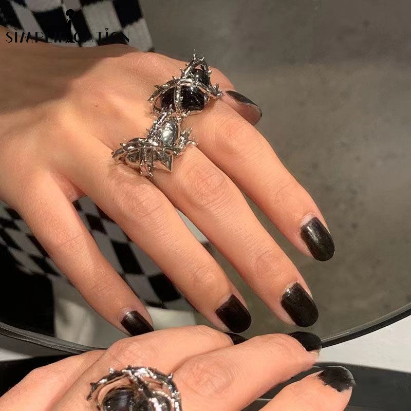 Nhẫn Hở Hình Trái Tim Phong Cách Harajuku Độc Đáo