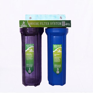 Bộ lọc nước sinh hoạt, bộ lọc thô 2 cấp 20C3 ( ren phi 21)