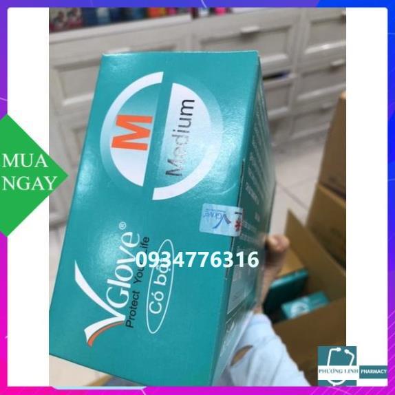 GĂNG TAY Y TẾ CÓ BỘT 100 chiếc