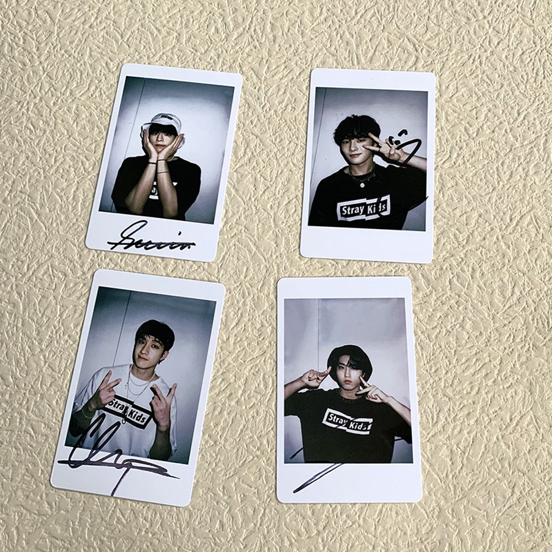 Set 7 tấm thẻ ảnh lomo card nhóm nhạc Kpop STRAY KIDS