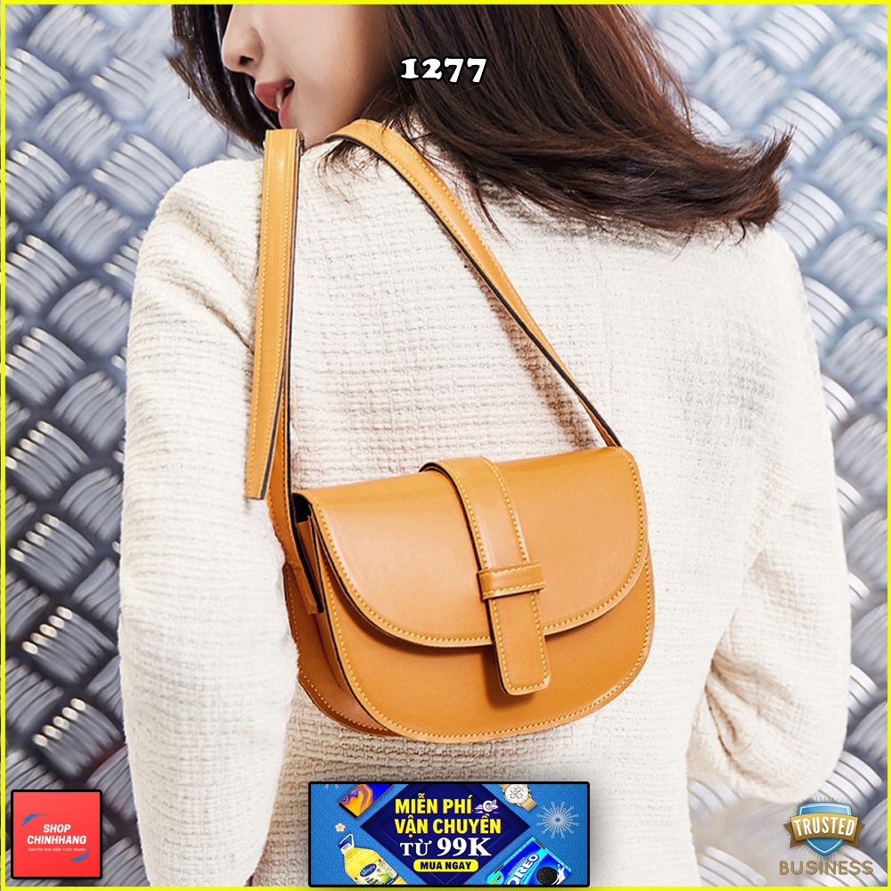 Túi đeo chéo thời trang✨FREESHIP✨túi da PU mềm mại hình bán nguyệt sang chảnh SH1277