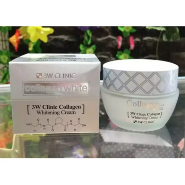 Kem dưỡng trắng da Hàn quốc 3W CLINIC COLLAGEN Whitening Cream