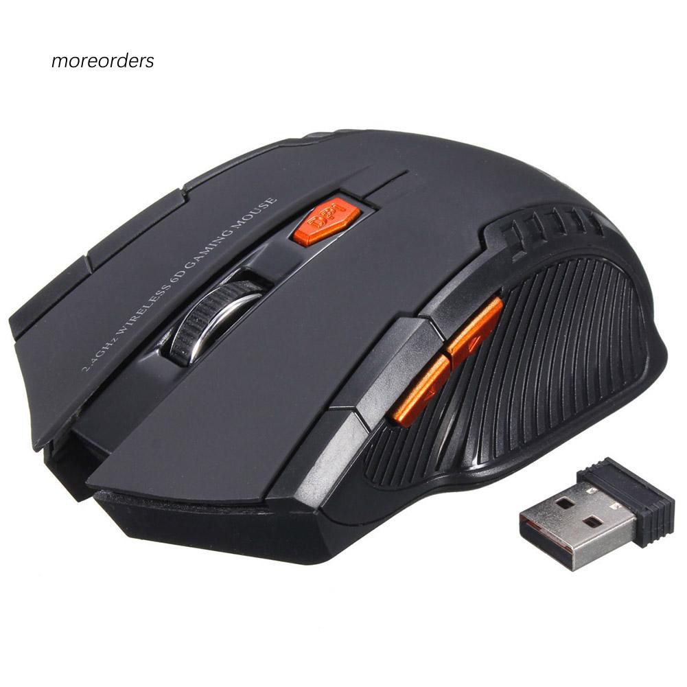 2.4G Wireless 6 Keys 1600DPI Auto Sleep Optical Gaming Mouse Mice for PC Laptop