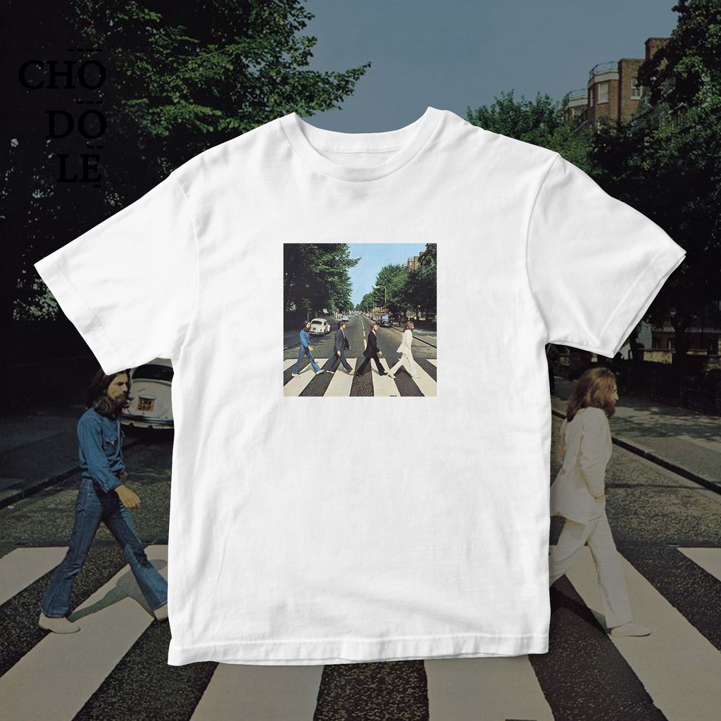 ÁO THUN UNISEX COTTON 100% IN HÌNH The Beatles - Abbey Road (Album cover)