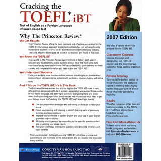 Cracking The TOEFL iBT 2007