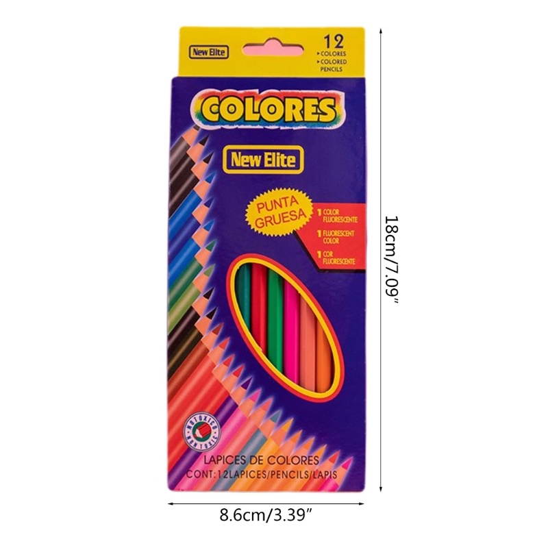 Bộ 12 Bút Chì Màu 12 Màu Cao Cấp