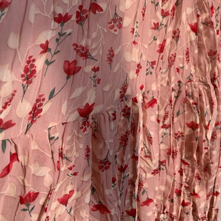 Chân Váy Voan Hoa Lưng Cao Phong Cách Hàn Quốc Dành Cho Nữ