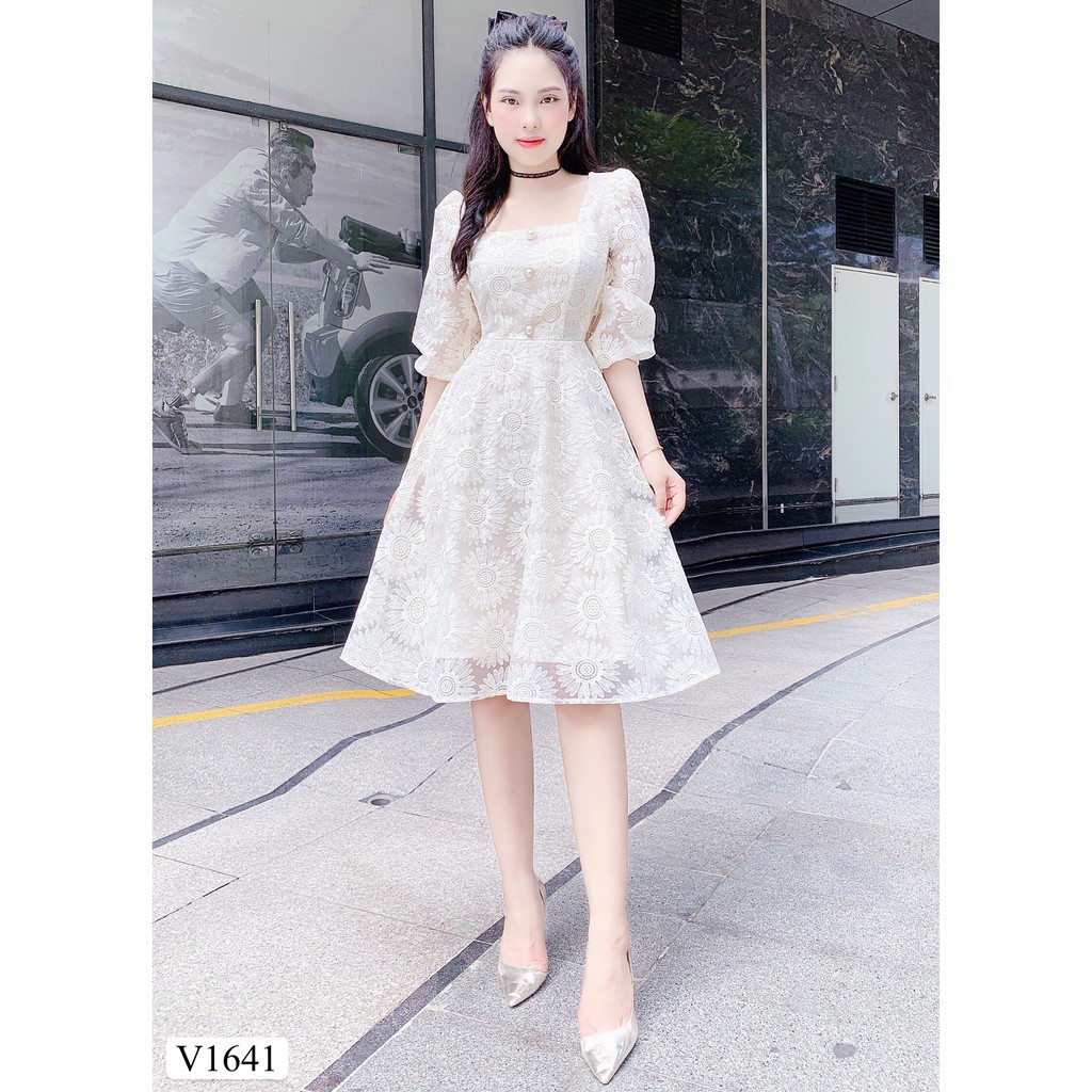 váy V1641 ĐẸP HP DVC ( Ảnh mẫu và ảnh trải sàn do shop tự chụp ) 👗 * ྇ ྇