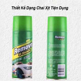 Bình xịt tẩy keo - chai xịt tẩy keo dán băng dính đa năng làm sạch keo , băng dính, keo dán trên mọi bề mặt hiệu quả