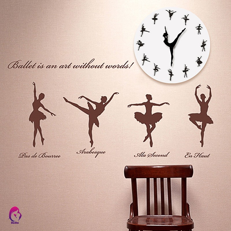 ♦♦ Ballerina Record Wall Clock Ballet Dancing Wall Clock Dancer Home Decor Xmas Gift