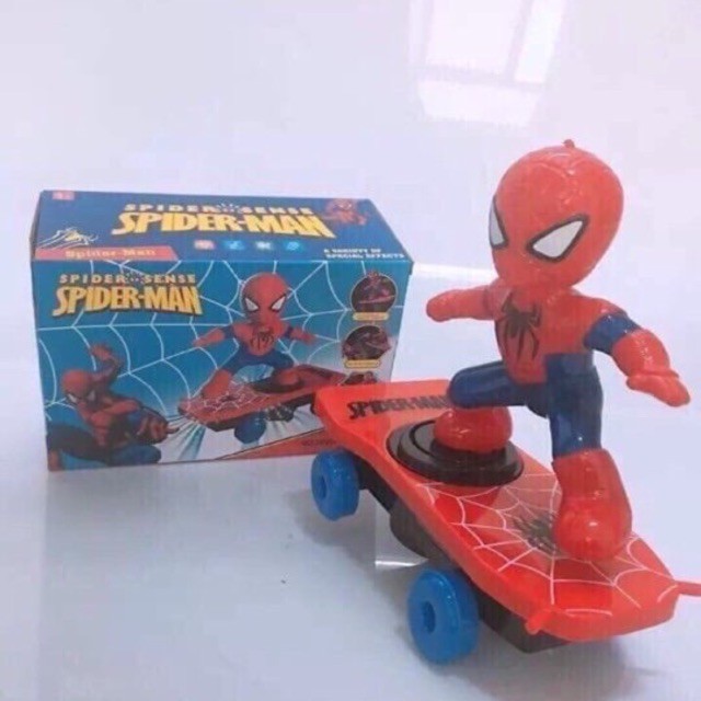 [Hot]-Đồ chơi người nhện trượt ván cho bé
