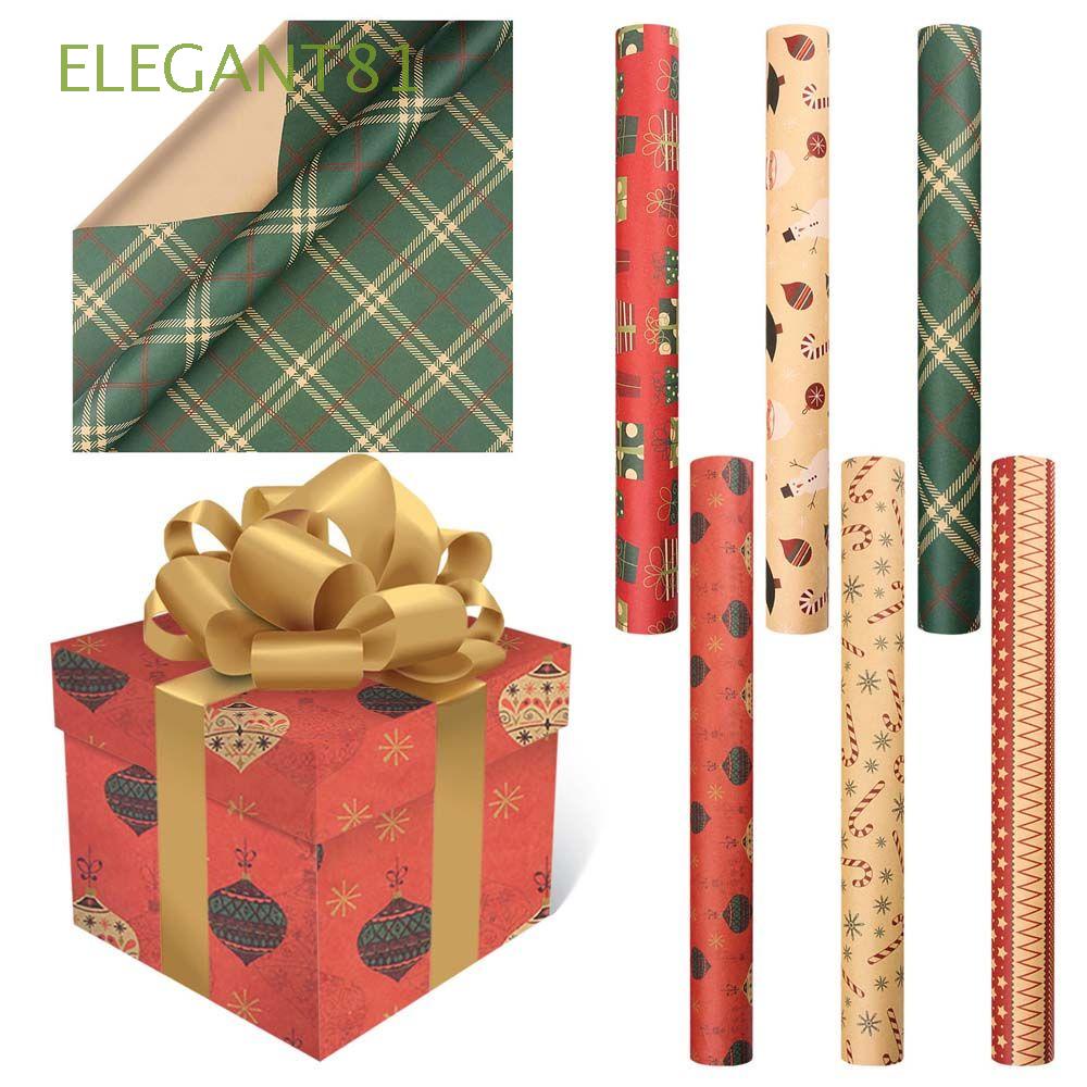 Giấy gói quà thủ công DIY họa tiết bông tuyết Giáng sinh năm mới trang trí Giáng Sinh