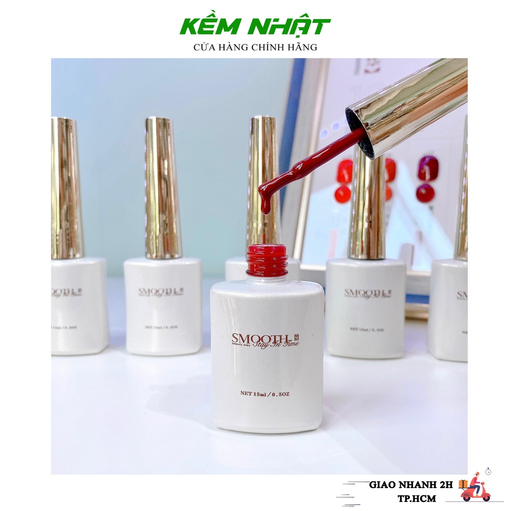 Set Sơn Gel 10 Chai SMOOTH Sang, Xịn Nhiều Mã Màu - Tặng Kèm Bảng Màu