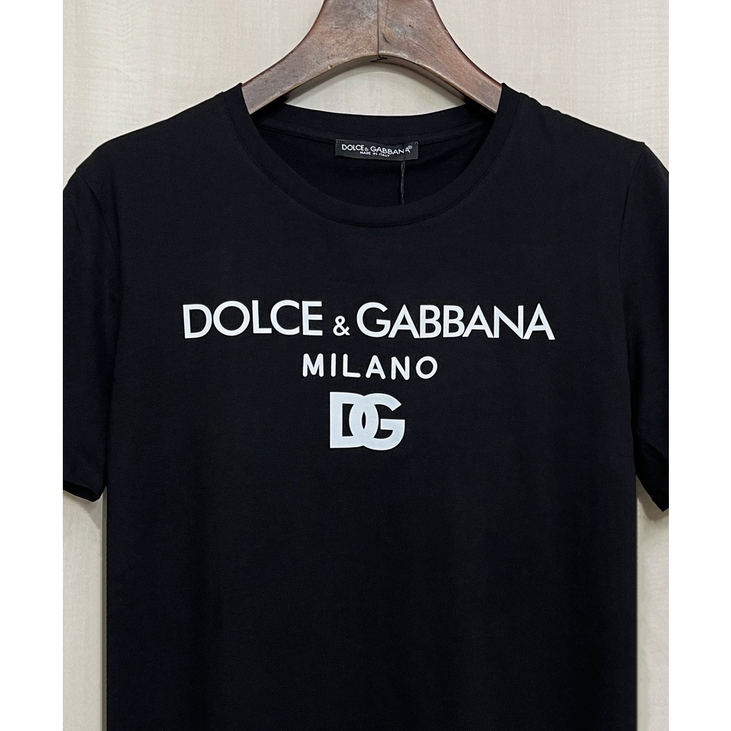 Áo thun tay ngắn cổ tròn in logo mới D0LCE&GABBA 2021