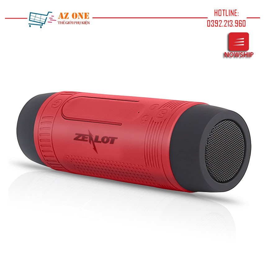 Loa Bluetooth Kiêm Sạc Dự Phòng Và Đèn Chiếu Sáng Zealot S1 - Hàng Chính Hãng