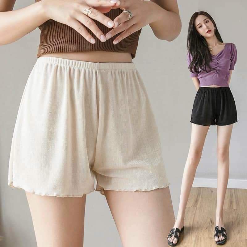 Quần đùi nữ mặc nhà, quần ngủ nữ thun cotton thoáng mát