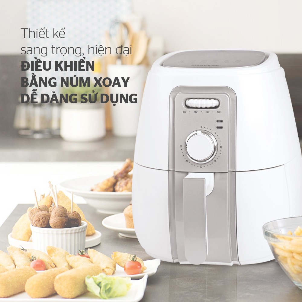 Nồi chiên không dầu giảm đến 80% chất béo dung tích 3L SUNHOUSE SHD4023W