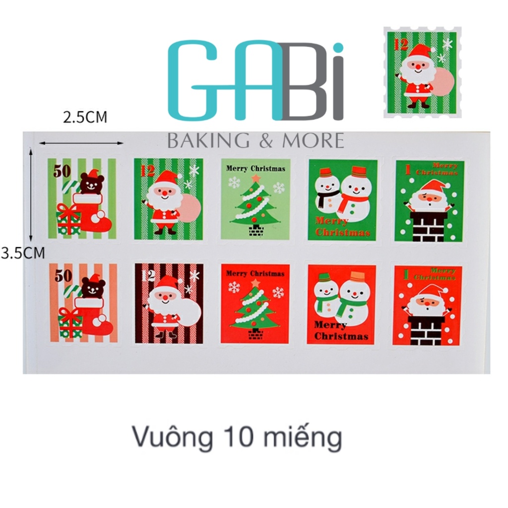 Sticker chủ đề Noel (nhiều mẫu)