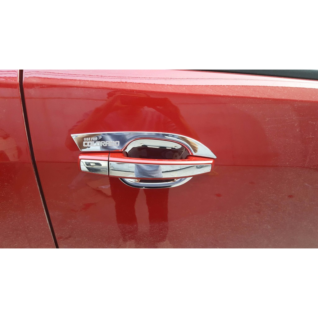 [Hàng mới về] Bộ ốp tay nắm cửa và miếng dán chống xước hõm cửa dành cho xe Chevrolet Colorado