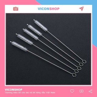 Que Cọ Rửa Ống Hút Bình Sữa Bằng Thép Dẻo Không Rỉ An Toàn Cho Bé QR3