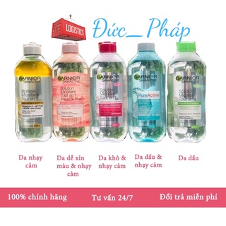 Nước tẩy trang Garnier Pháp 400ml, 125ml