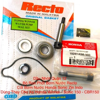 Honda Winner Sonic 150 Bộ Ron Phốt Bơm Nước Water Pump Seal Set