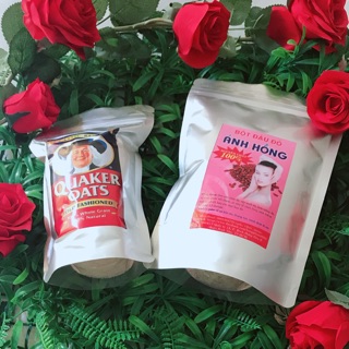 500g Bột đậu đỏ + 500g Bột yến mạch đắp mặt hang handmade