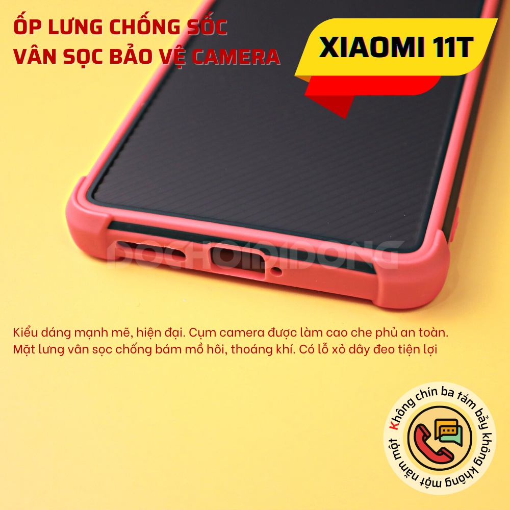 Ốp lưng Xiaomi Mi 11T vân sọc bảo vệ camera