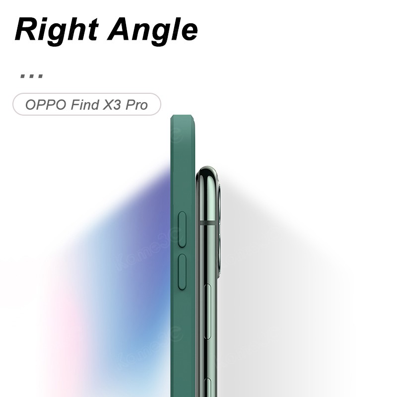 Ốp điện thoại màu trơn bảo vệ cho OPPO Find X3 Pro FindX3Pro