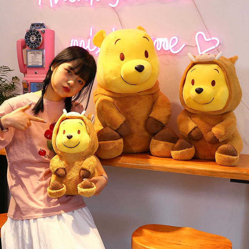 Gấu Pooh Nhồi Bông Thiết Kế Phong Cách Disney Độc Đáo Xinh Xắn gấu bông