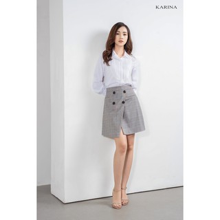 Chân váy kẻ dáng A