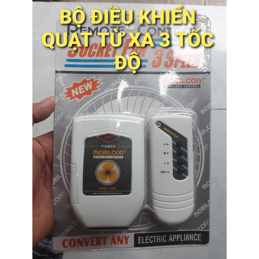 Bộ Điều Khiển Quạt 3 Tốc Độ Từ Xa Mobilcon