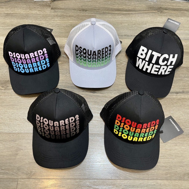 Mũ Bitch where Gáy Lưới Thời Trang - Mũ DSQ Gáy Lưới - Mũ Dsq chữ màu cao cấp - Có Hộp Tặng Kèm
