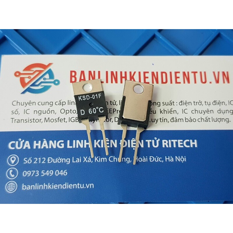 [Combo 2 chiếc ] IC Điều Khiển Nhiệt -Thermostat KSD-01F D 60 ĐỘ TO-220 Mới Chính Hãng 100%