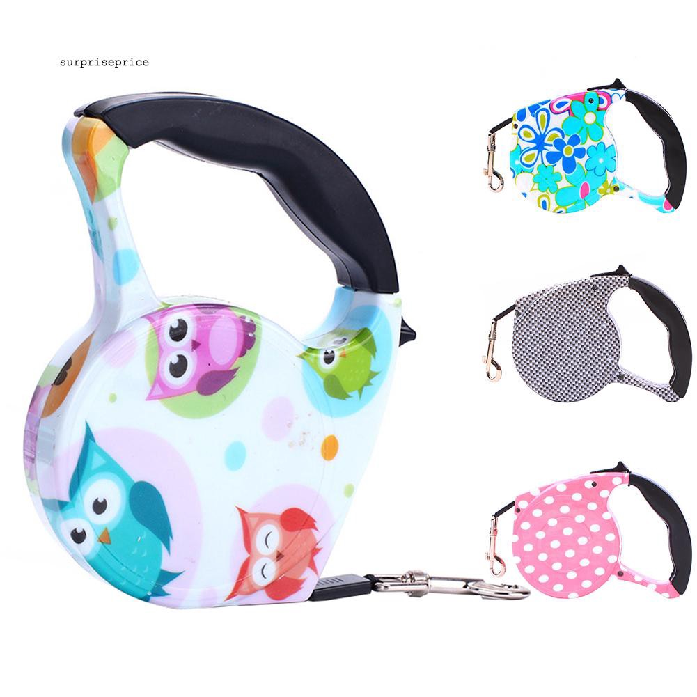 Phụ kiện dây dài 5m dùng để dắt cún và mèo đi dạo với nhiều họa tiết và màu sắc dễ thương