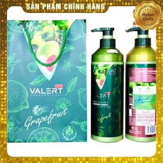 Bộ dầu gội xả bưởi valert grapefruit chính hãng 850ml*2