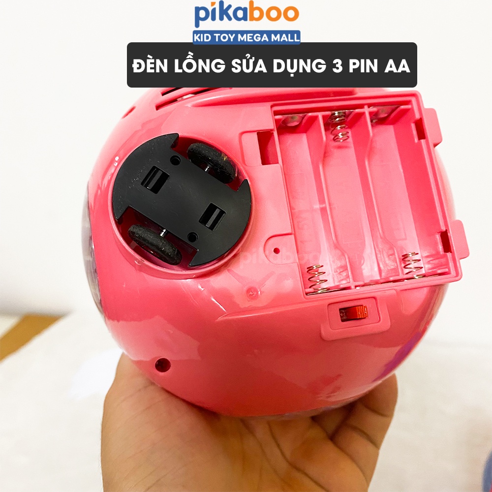 (Summer Sale 50%) Đèn lồng cao cấp Pikaboo hình công chúa, con công xinh xắn, có đèn, nhạc sôi động, chất liệu an toàn