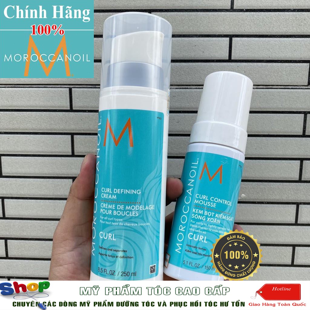 [Moroccanoil-chính hãng] Kem bọt kiểm soát sóng xoăn Curl Control Mousse Moroccanoil  (chính hãng)