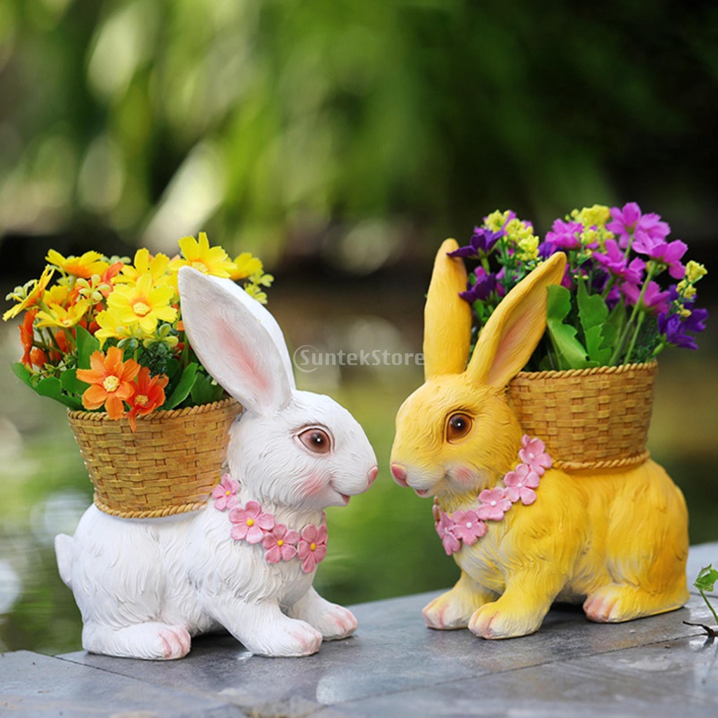 Mô Hình Chú Thỏ Sử Dụng Năng Lượng Mặt Trời Dùng Trang Trí Sân Vườn Yoyoyo01